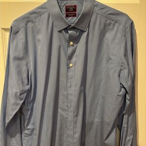 UNTUCKit Men's Navy Pinstripe Dress Shirt